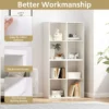 4 cubus plank 2 niveau boekenkast anti kantel kit vrijstaande boekenkast rustieke stijl open display plank voor kantoor woonkamer 4