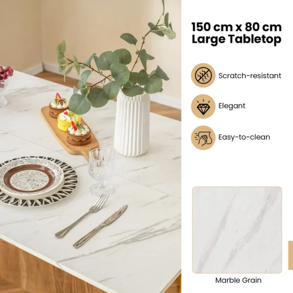 4 delige eettafelset rechthoekige keukentafel met bank en 2 krukken moderne eettafelset met vleugelvormige metalen poten 4