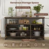 4 delige keukenset met eettafel en stoelen voor 4 personen stevig metalen frame in 3 standen verstelbare planken bruin 4