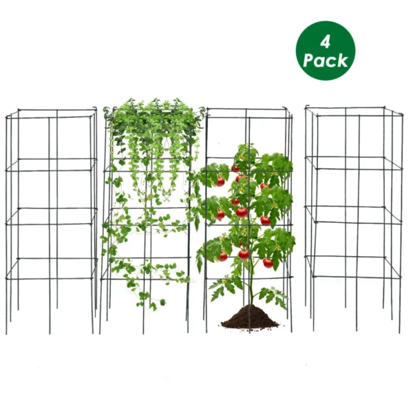 4 delige tomaten klimsteun plantensteunen voor verticale groei stevig klimrek voor druiven paprika’s wijnranken bloemen 2