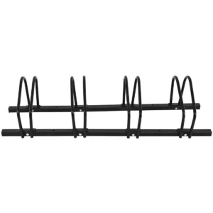 4 fietsenrek voor kinderen fiets bergfiets en stuntfiets fietsenstalling voor huis/tuin/gang/garage en speeltuin (zwart, 120 x 32,5 x 26 cm) 1