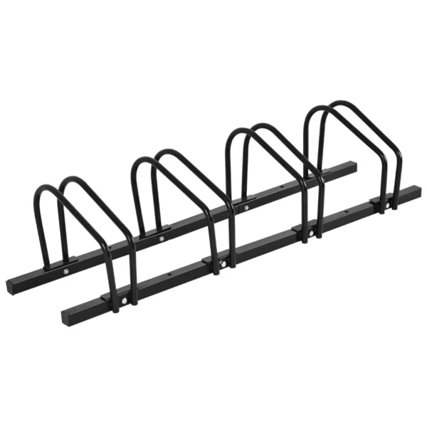 4 fietsenrek voor kinderen fiets bergfiets en stuntfiets fietsenstalling voor huis/tuin/gang/garage en speeltuin (zwart, 120 x 32,5 x 26 cm) 2