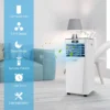 4 in 1 airconditioner draagbare airconditioner met afstandsbediening 7000 btu 16℃～32℃ wit 1
