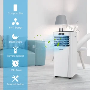 4 in 1 airconditioner draagbare airconditioner met afstandsbediening 7000 btu 16℃～32℃ wit 1