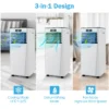 4 in 1 airconditioner draagbare airconditioner met afstandsbediening 7000 btu 16℃～32℃ wit 6