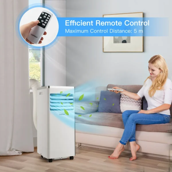4 in 1 mobiele airconditioner airconditioner met uitlaatslang 7000btu wit 3