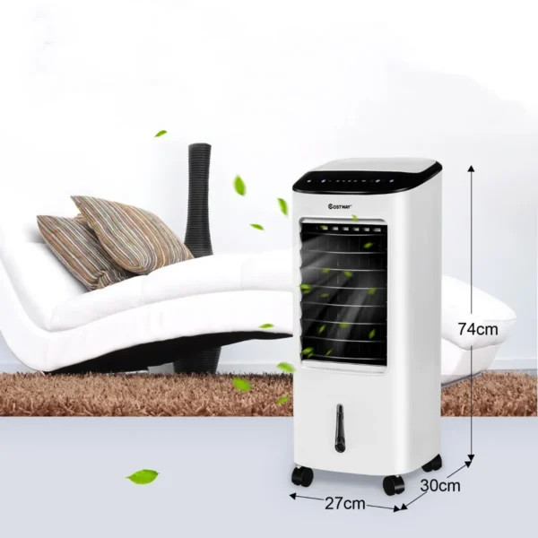 4 in 1 mobiele airconditioner luchtkoeler ventilator luchtreiniger luchtbevochtiger airconditioner draagbare verdampingskoeler wit 2