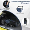 4 in 1 multifunctionele kat & hond wandelwagen 2 laags hondenbuggy huisdierbuggy tot 16 kg snel in te klappen marineblauw 7
