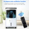 4 in 1 stille luchtkoeler 8l ventless mobiele airconditioner koeling auto oscillatie 70° 8h timer 2 ijspakken laag verbruik 6