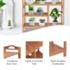 4 niveau bamboe schoenenrek vrijstaand met handvat opberg organiser voor entree hal woonkamer badkamer 68,5 x 28 x 76 cm 7