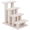 4 treden dierentrap voor katten en honden 60 cm binnen multi trap hondentrap voor hoge bedden bank en zitbank grijsachtig wit 3