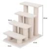 4 treden dierentrap voor katten en honden 60 cm binnen multi trap hondentrap voor hoge bedden bank en zitbank grijsachtig wit 5
