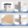 5 laags opslagrek zware werk 5 laagse rekken 875 kg gewichtscapaciteit verstelbare plankhoogte boutloze constructie zilver 4