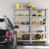 5 laags opslagrek zware werk 5 laagse rekken 875 kg gewichtscapaciteit verstelbare plankhoogte boutloze constructie zilver 6