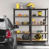 5 laags opslagrek zware werk 5 laagse rekken 875 kg gewichtscapaciteit verstelbare plankhoogte boutloze constructie zwart 7
