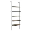 5 laagse ladderplank boekenkast opslag rek boekenplank plant stand weergave planken met metalen frame wit 2