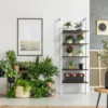 5 laagse ladderplank boekenkast opslag rek boekenplank plant stand weergave planken met metalen frame wit 7