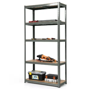 5 tier garage plank max. belasting 875kg met verstelbare plank multifunctionele opslag plank voor garage keuken magazijn grijs 1