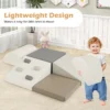 6 delige schuimklimblokken set kruipspeelgoed zachte bouwstenen met klimstenen grote speelblokken voor baby’s wit 6