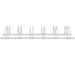 6 fietsenrek voor kinderen fiets bergfiets en stuntfiets fietsenstalling voor huis tuin gang garage (zilver 180 x 32,5 x 26 cm) 1