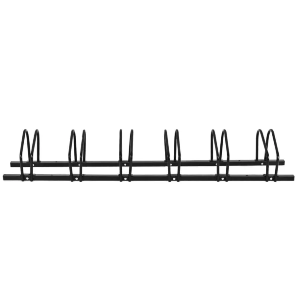 6 fietsenrek voor kinderen fiets bergfiets en stuntfiets fietsenstalling voor huis tuin gang garage (zwart 180 x 32,5 x 26 cm) 1