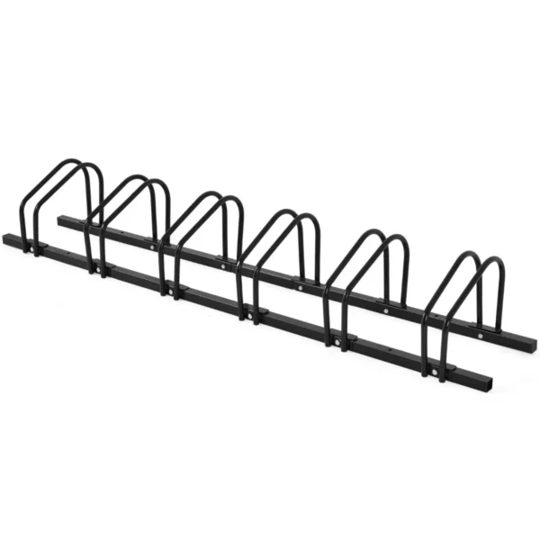 6 fietsenrek voor kinderen fiets bergfiets en stuntfiets fietsenstalling voor huis tuin gang garage (zwart 180 x 32,5 x 26 cm) 2