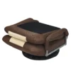 6 standen verstelbare vloerstoel draaibare vloerstoel gamestoel meditatiestoel 61 87 x 55 x 75 cm beige + bruin 4