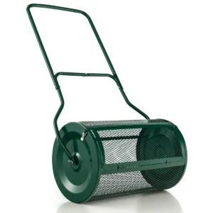 60,5 cm hoge compoststrooier turfstrooier met verbeterde u vormige handgreep kunstmestwagen groen 1