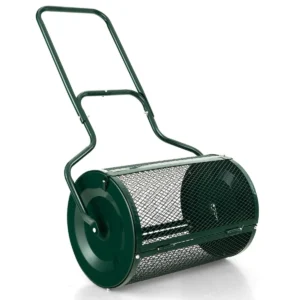 68 cm lange compostverspreider verbeterde vergrendelingen aan de zijkant u vormige handgreep voor potgrond kunstmest mest groen 1