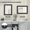 80 x 60 cm moderne wandspiegel wandspiegel met houten lijst verticale & horizontale ophanging rechthoekige spiegel 4