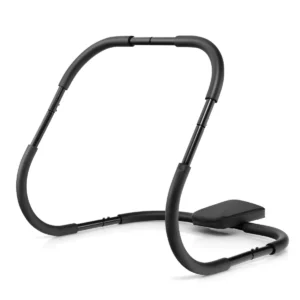 Ab roller buiktrainer buikspiertrainer situp trainingsapparaat billen trainer voor thuis zwart 72,5 x 72,5 x 64 cm 1