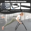 Ab roller buiktrainer buikspiertrainer situp trainingsapparaat billen trainer voor thuis zwart 72,5 x 72,5 x 64 cm 5