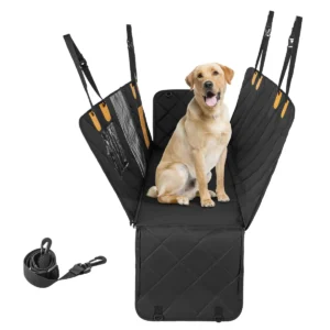 Achterbankhoes voor hond waterdicht krasbestendig antislip gaasramen zijflappen machinewasbaar voor auto/vrachtwagen/suv 1