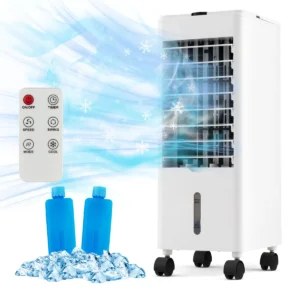 Airconditioning zonder afvoerslang 3 in 1 luchtkoeler ventilator en luchtbevochtiger mobiele airconditioner met 3 modi 12 uurs timer 1
