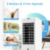 Airconditioning zonder afvoerslang 3 in 1 luchtkoeler ventilator en luchtbevochtiger mobiele airconditioner met 3 modi 12 uurs timer 4