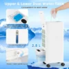 Airconditioning zonder afvoerslang 3 in 1 luchtkoeler ventilator en luchtbevochtiger mobiele airconditioner met 3 modi 12 uurs timer 7