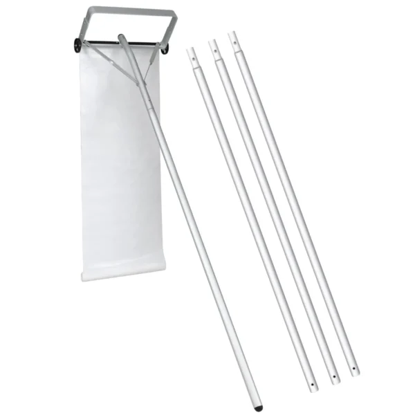 Aluminium daksneeuwhark verstelbare daksneeuwverwijdering met 4 stangen 2 soepele wielen pe weefsel max lengte 619 cm 1