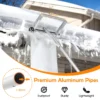Aluminium daksneeuwhark verstelbare daksneeuwverwijdering met 4 stangen 2 soepele wielen pe weefsel max lengte 619 cm 6