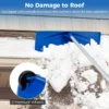 Aluminium sneeuwhark voor sneeuwruimen maximale lengte 574 cm 2 soepele wielen brede kop pe weefsel voor dode bladeren sneeuw 7