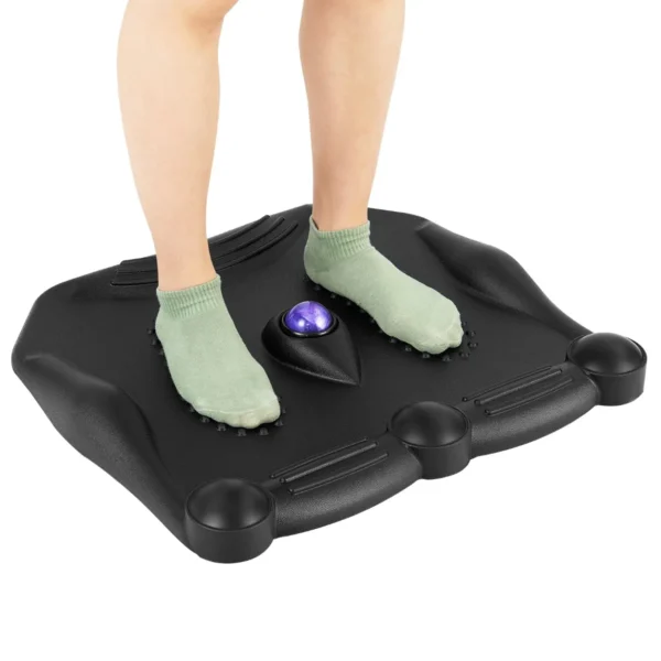 Anti vermoeidheid mat met massagerol bal ergonomische staand bureau mat met voet massage punten & antislip basis zwart 2