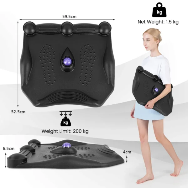 Anti vermoeidheid mat met massagerol bal ergonomische staand bureau mat met voet massage punten & antislip basis zwart 3