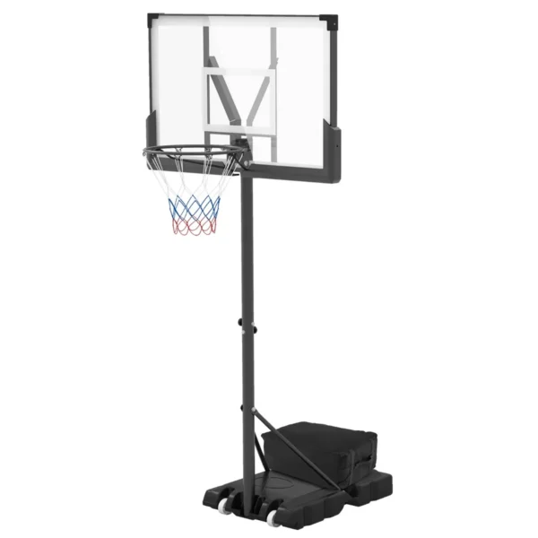 Basketbal hoepel buiten basketbal standaard 125 305 cm in hoogte verstelbaar zwembad basketbal hoepel met standaard gewichtzak & 2 netten 2
