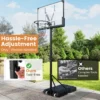 Basketbal hoepel buiten basketbal standaard 125 305 cm in hoogte verstelbaar zwembad basketbal hoepel met standaard gewichtzak & 2 netten 6