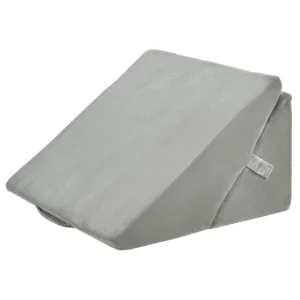 Bed wigkussen verstelbare veerkracht schuim ligkussen wigkussen 58 x 50,5 x 36 cm grijs 1