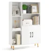 Boekenkast met deuren en open vakken vrijstaand kantoorrek dressoir commode opbergrek voor kinderkamer thuis en kantoor 1