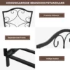 Brandhoutrek stevige stalen houtblokhouder voor haardhoutopslag houtopslag stapelaar met 60 kg laadvermogen voor binnen buiten 5