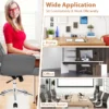 Bureaustoel van kunstleer ergonomische stoel in hoogte verstelbare draaistoel met armleuningen grijs 5