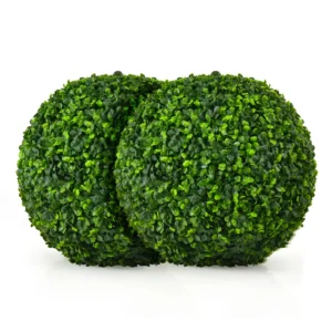 Buxusbol 2 stuks 40 cm uv bestendig gevormde kunstplant decoratieve plant kunstplant decoratieve bolplanten voor huis tuin bruiloft 1