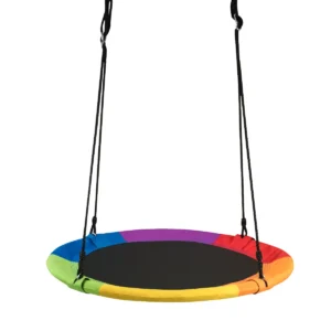 φ100cm vliegende nestschommeling reuze ronde schommeling met staal frame & regelbare touw gebruik binnen/buiten veelkleurig 1
