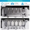 Compacte ijsblokjesmachine 9 kogeltjes ijs / 8 minuten 12 kg/dag ijsmachine met ijslepel en emmer 35 x 25 x 29,5 cm zwart 6